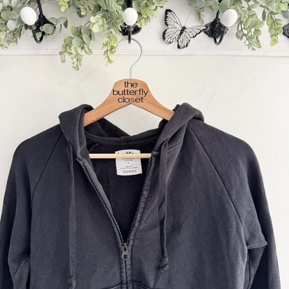 Brooklinen Black Full Zip Hoodie XS Modal Blend 16-3074 - Picture 2 of 4